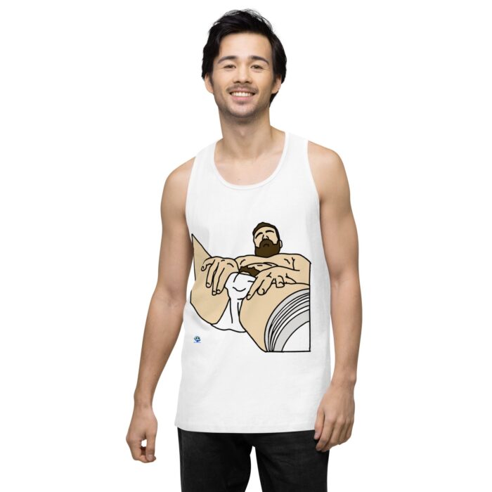 Men’s premium tank top - Peekaboo Bush - Image 62