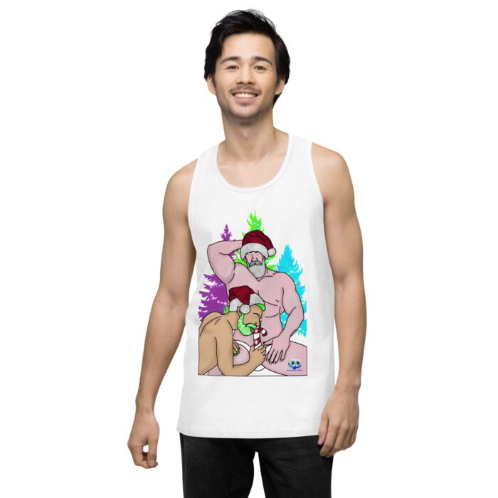 Men’s premium tank top - Peppermint Stick - Image 62