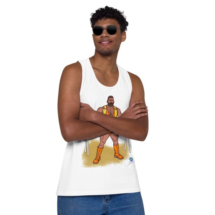 Men’s premium tank top - Road Block - Image 50