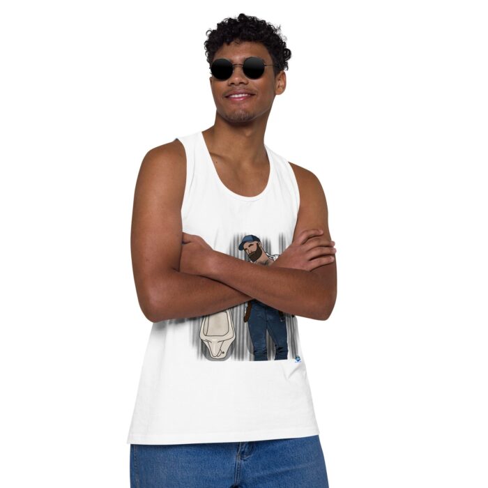 Men’s premium tank top - Urinal - Image 50