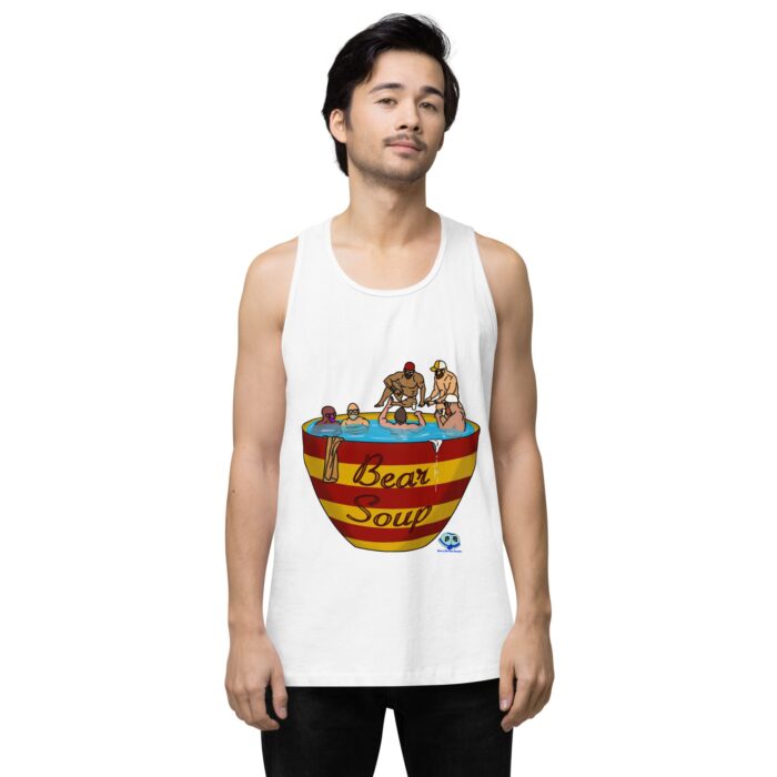 Men’s premium tank top - Bear Soup - Image 61