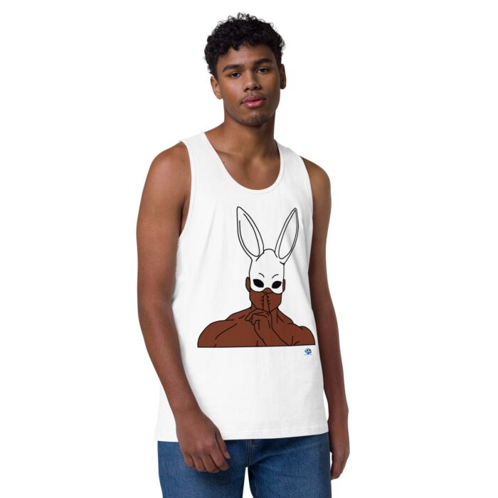 Men’s premium tank top - Bunny Ear Mask (Easter) - Image 49
