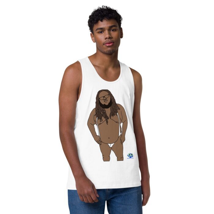 Men’s premium tank top - Chub with Dreadlocks - Image 49