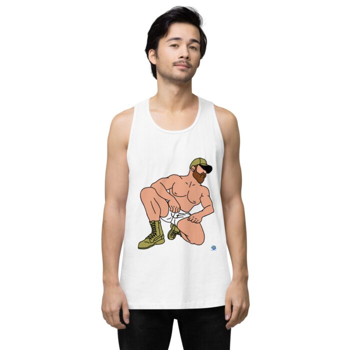 Men’s premium tank top - Combat Boots - Image 61