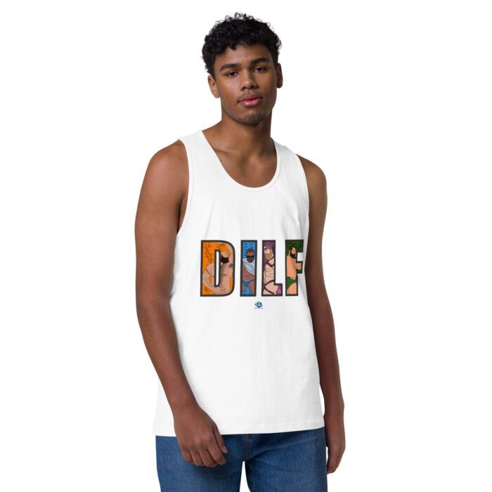Men’s premium tank top - DILF Cutout - Image 49