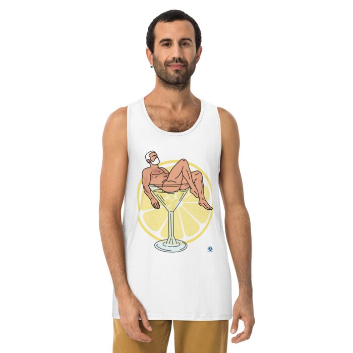 Men’s premium tank top - Lemon Drop - Image 25