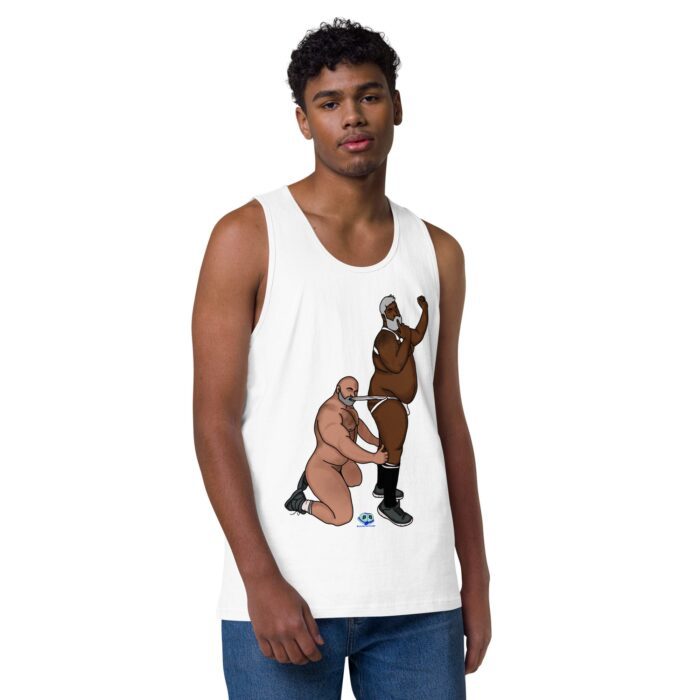 Men’s premium tank top  - Let's Get These Off - Image 49