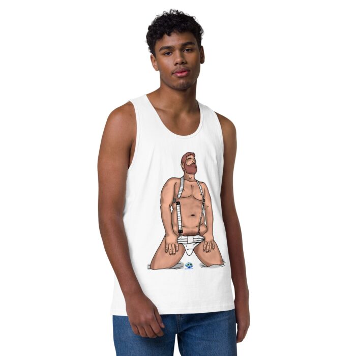 Men’s premium tank top - Neon Circuit - Image 49
