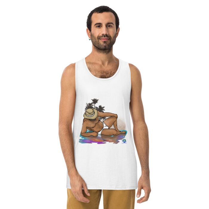 Men’s premium tank top - Oasis - Image 25