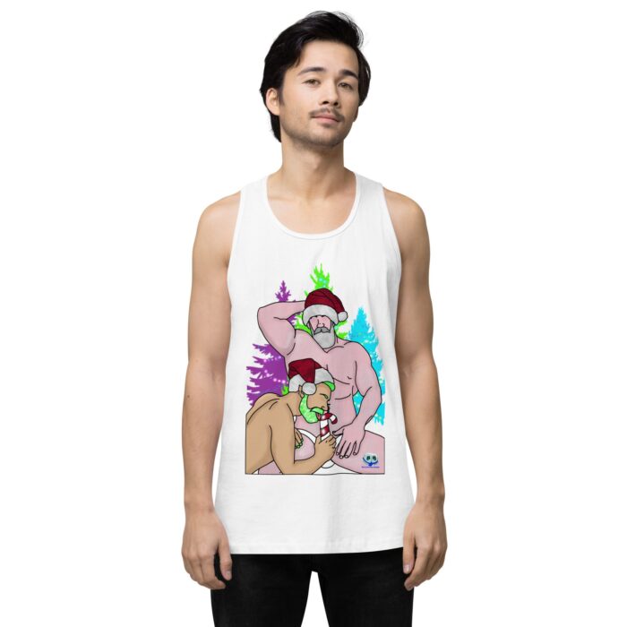 Men’s premium tank top - Peppermint Stick - Image 61