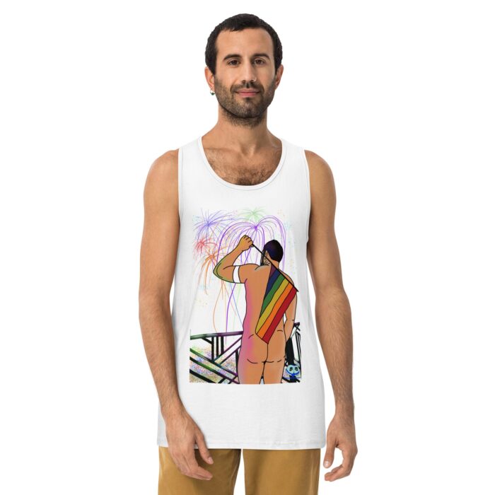 Men’s premium tank top - Pride Parade - Image 25