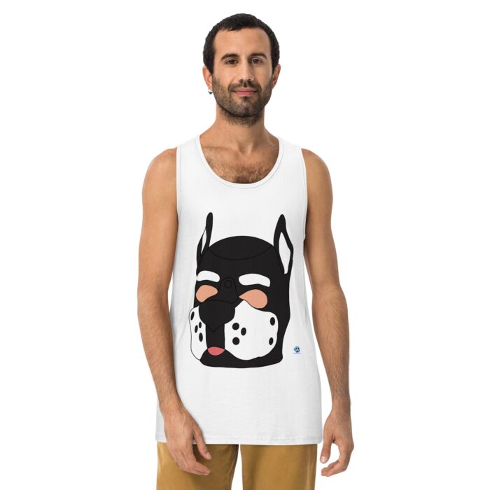 Men’s premium tank top - Pup Mask - Image 25
