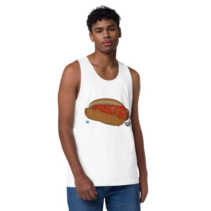 Men’s premium tank top - Real Bad Hotdog - Image 49