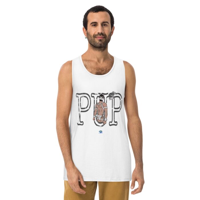 Men’s premium tank top - Pup Sign - Image 25