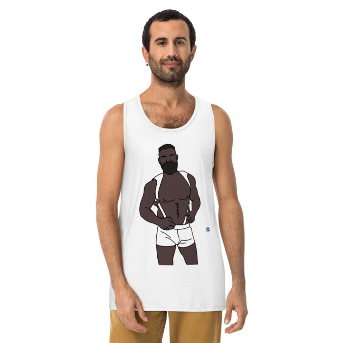Men’s premium tank top - Shoulder Harness - Image 25