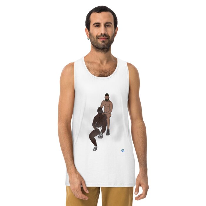 Men’s premium tank top - Steam Room - Image 25