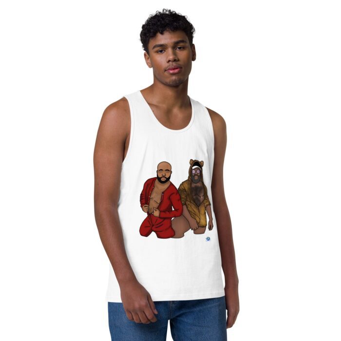 Men’s premium tank top - Sleepover - Image 49