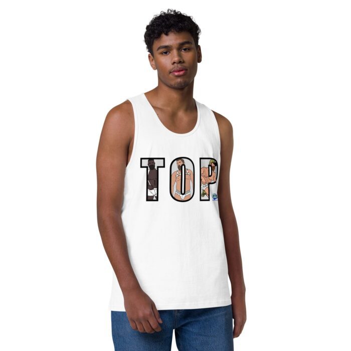 Men’s premium tank top - TOP Cutout - Image 49