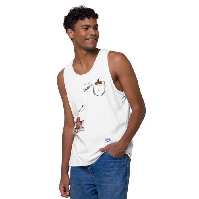 Men’s premium tank top - Bear Call - Image 51