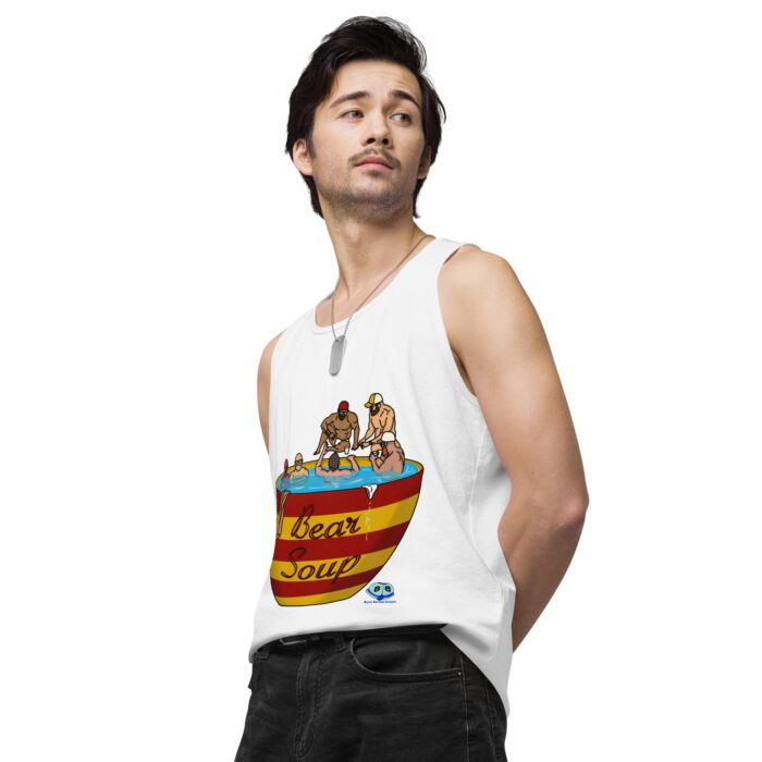 Men’s premium tank top - Bear Soup - Image 64