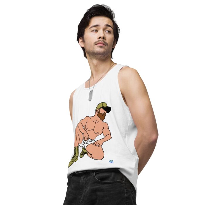 Men’s premium tank top - Combat Boots - Image 64