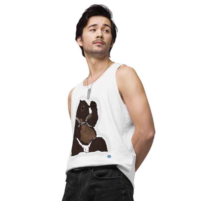 Men’s premium tank top - Disco Bear - Image 64