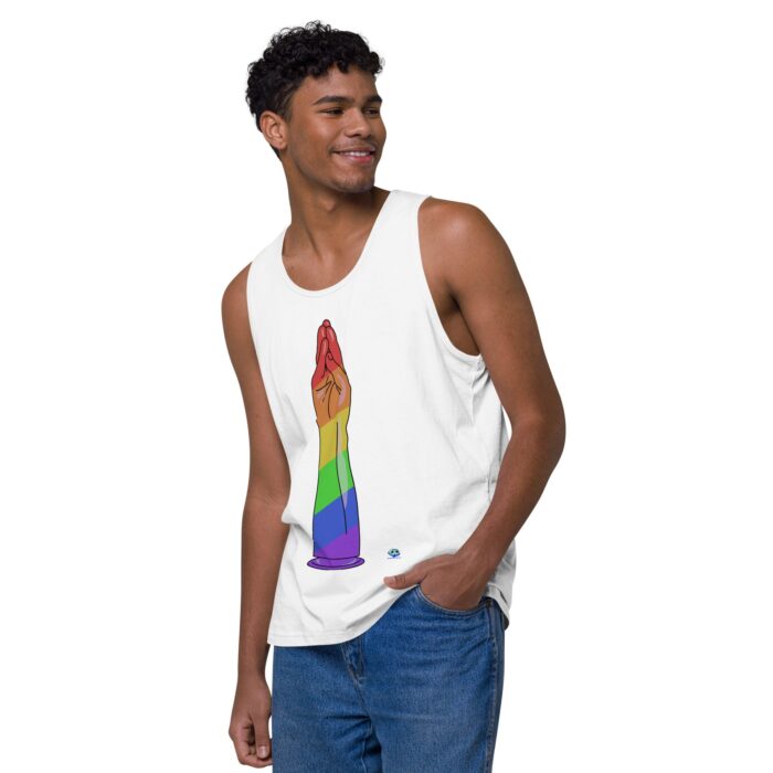 Men’s premium tank top - Handy Stripes - Image 51