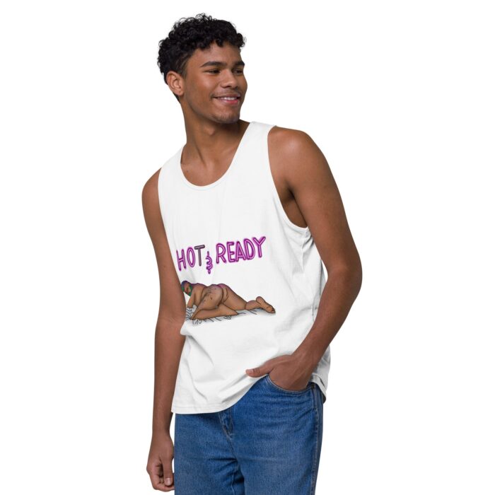Men’s premium tank top - Hot and Ready - Image 51