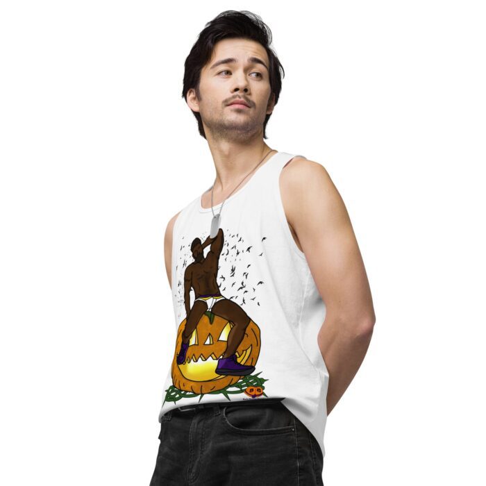 Men’s premium tank top - Jack O Lantern - Image 64