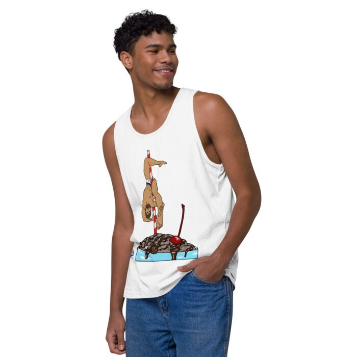Men’s premium tank top - Milkshake - Image 51
