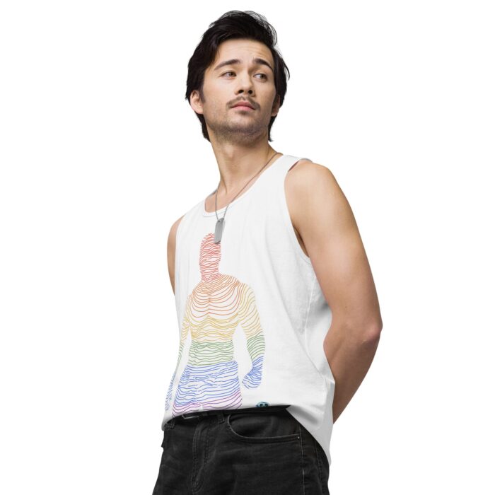 Men’s premium tank top - Ripples - Image 64