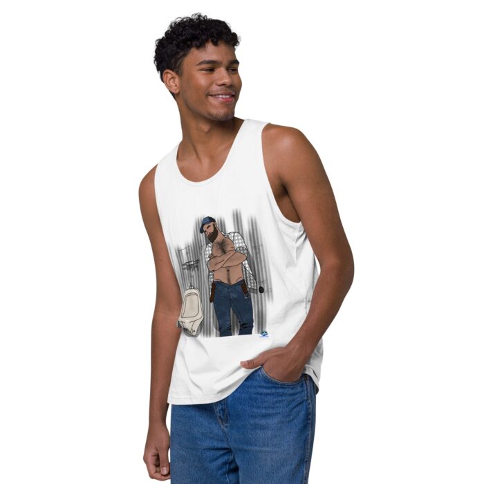 Men’s premium tank top - Urinal - Image 51