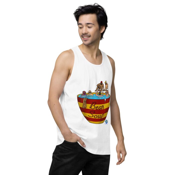 Men’s premium tank top - Bear Soup - Image 63