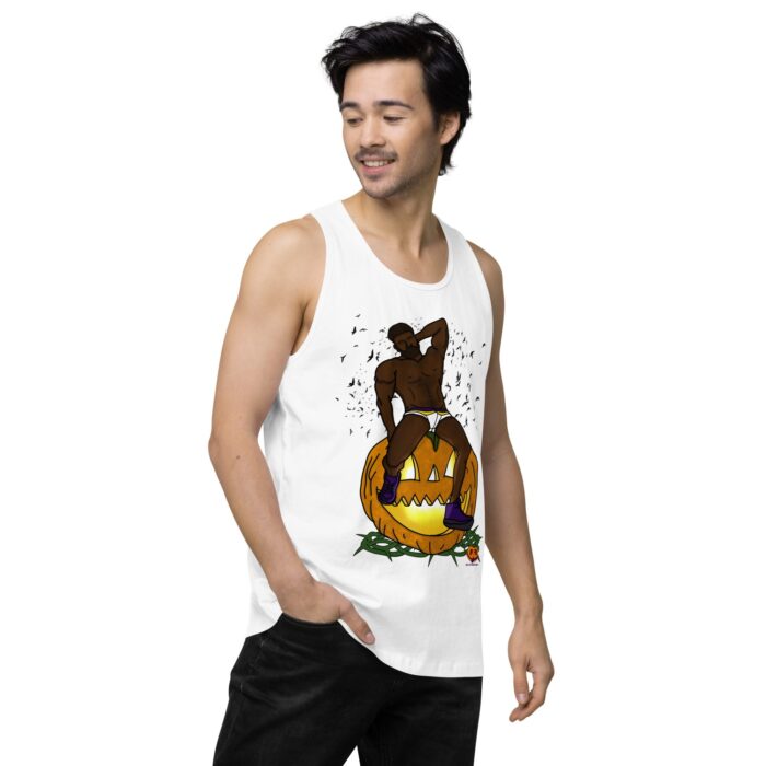 Men’s premium tank top - Jack O Lantern - Image 63