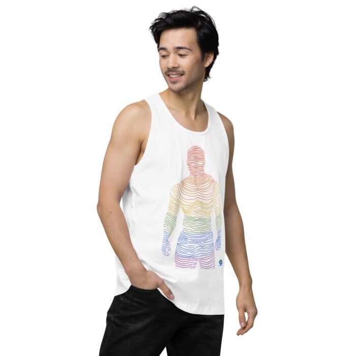 Men’s premium tank top - Ripples - Image 63