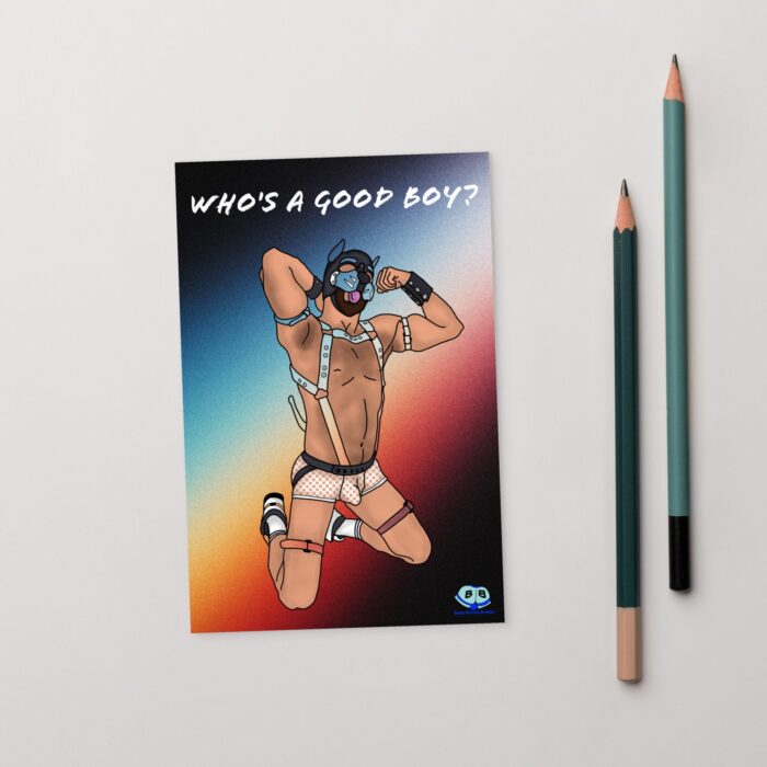 Fine Art Postcard - Who's a Good Boy?