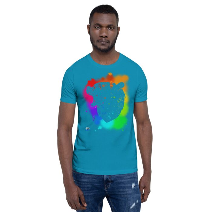 Short Sleeve Tee - Bear Paint Rainbow - Image 43