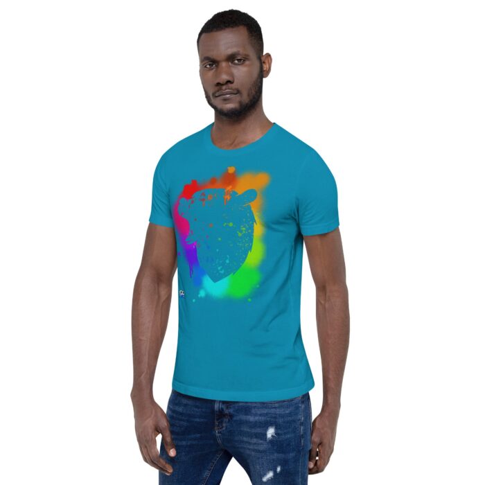 Short Sleeve Tee - Bear Paint Rainbow - Image 44