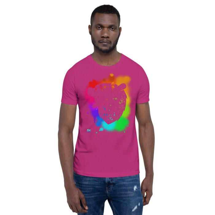 Short Sleeve Tee - Bear Paint Rainbow - Image 31
