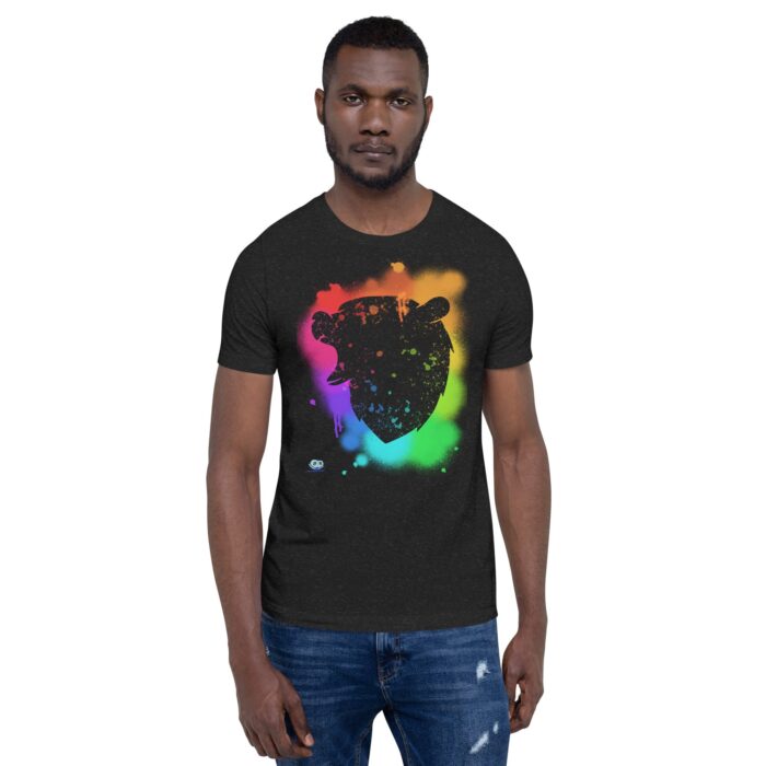 Short Sleeve Tee - Bear Paint Rainbow - Image 2