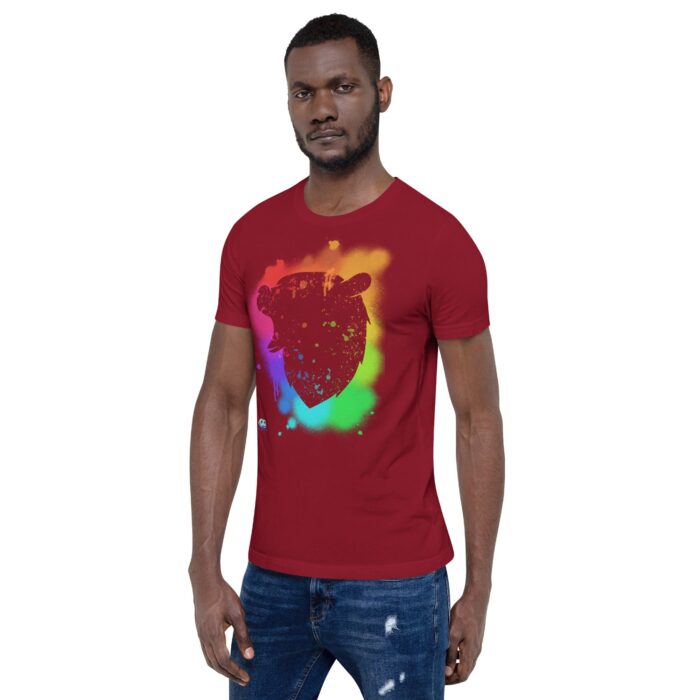Short Sleeve Tee - Bear Paint Rainbow - Image 8