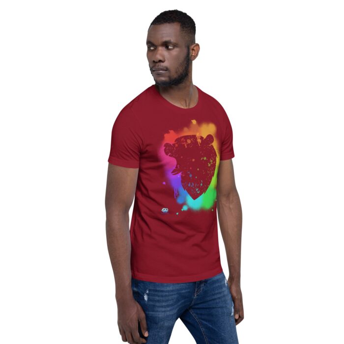 Short Sleeve Tee - Bear Paint Rainbow - Image 9