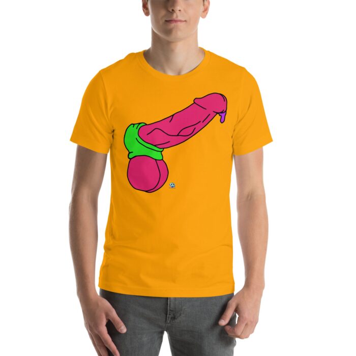 Short Sleeve Tee - Pop Art Cock and Ball Stretcher - Image 61