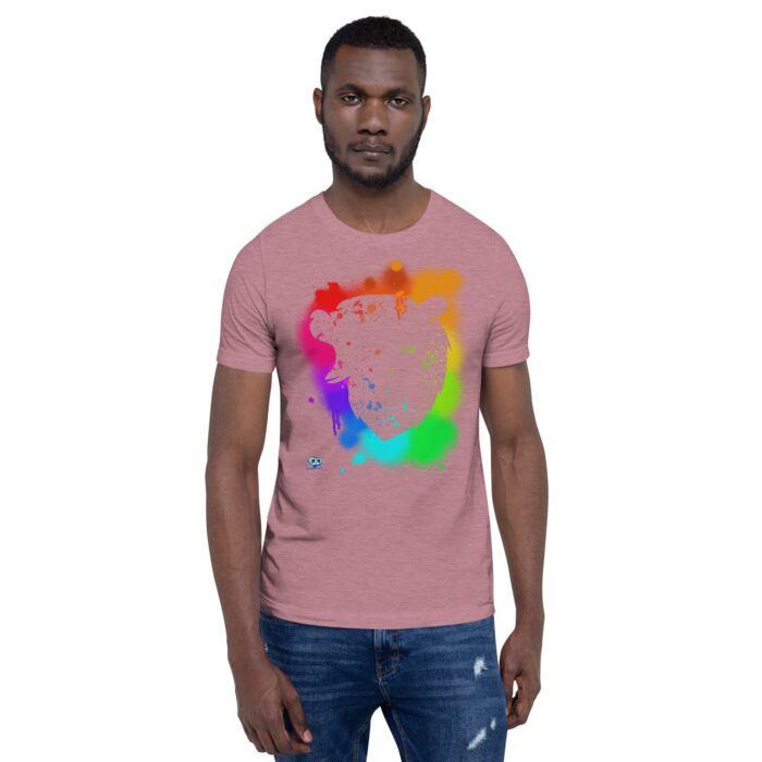 Short Sleeve Tee - Bear Paint Rainbow - Image 67