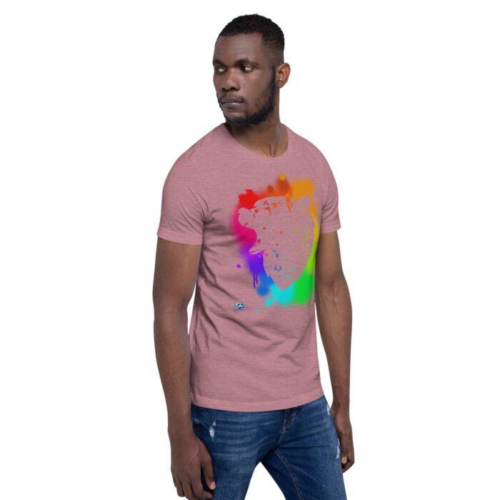 Short Sleeve Tee - Bear Paint Rainbow - Image 69