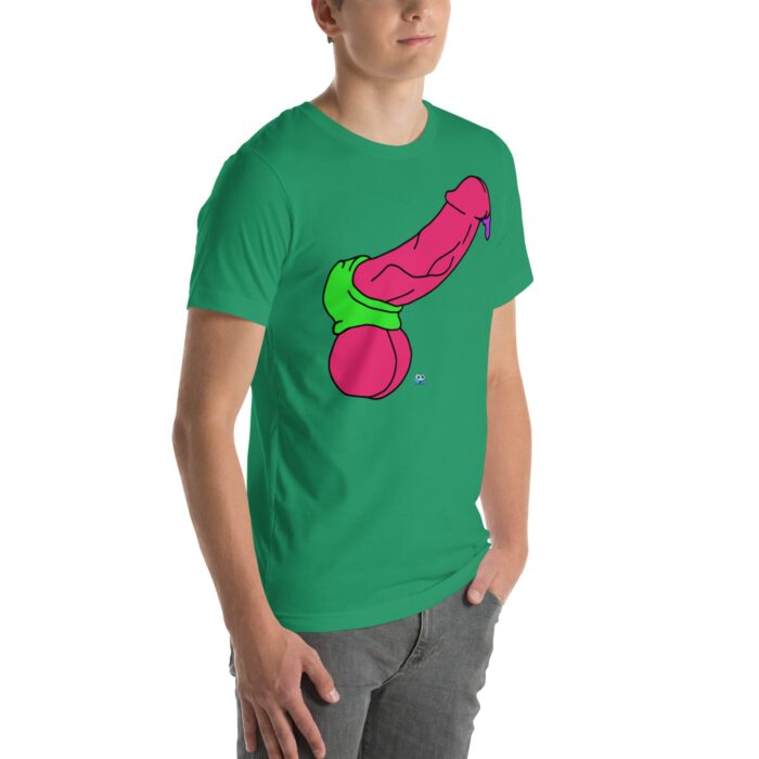 Short Sleeve Tee - Pop Art Cock and Ball Stretcher - Image 49