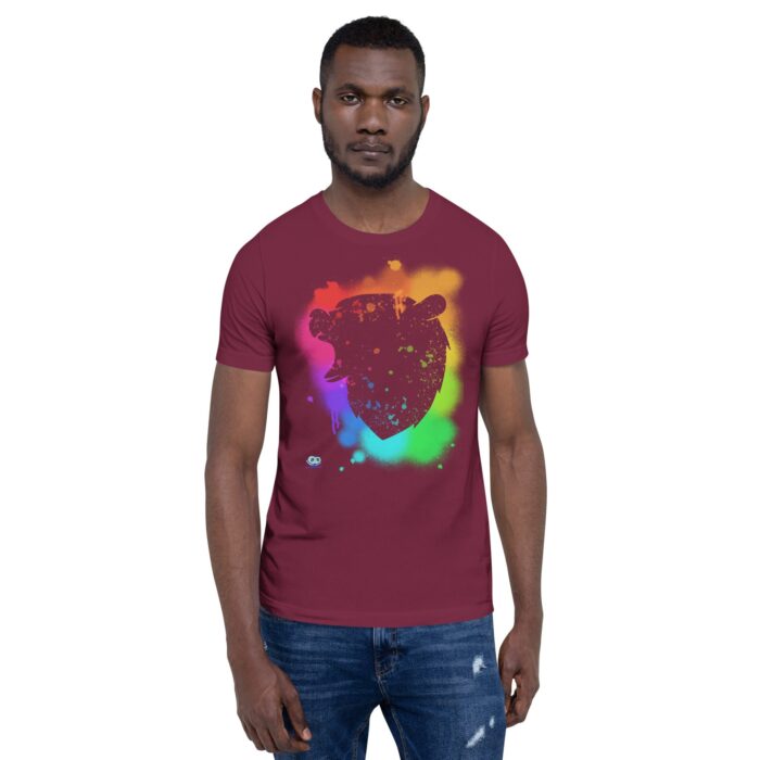 Short Sleeve Tee - Bear Paint Rainbow - Image 13