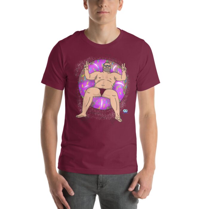 Short Sleeve Tee - Peace, Love, and Doughnuts - Image 2