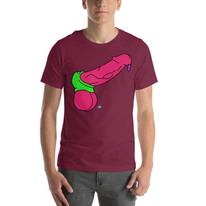 Short Sleeve Tee - Pop Art Cock and Ball Stretcher - Image 8