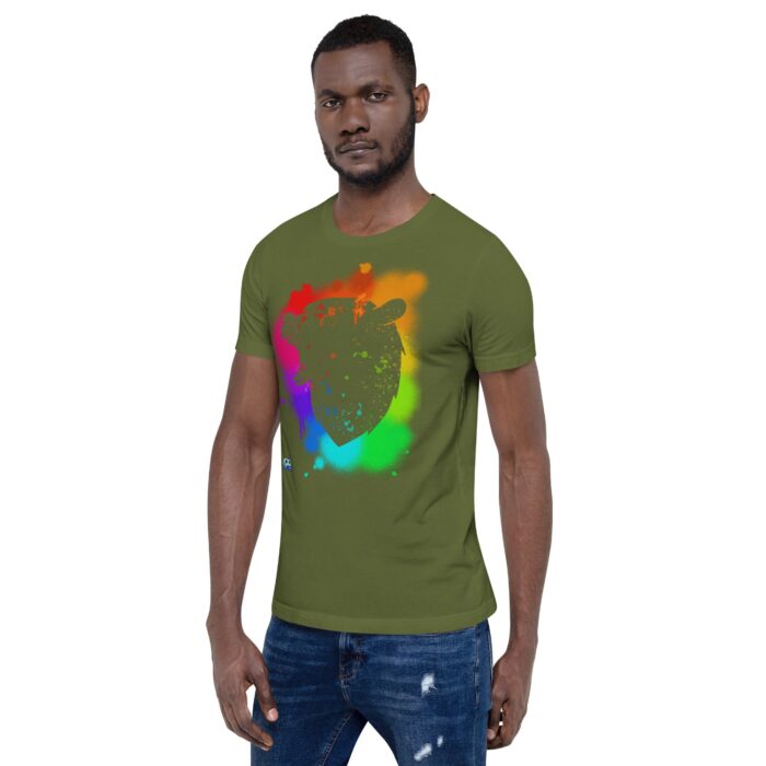 Short Sleeve Tee - Bear Paint Rainbow - Image 38